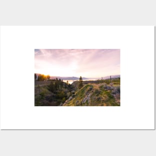 Okanagan Valley Sunset View from McCulloch Trestle Posters and Art